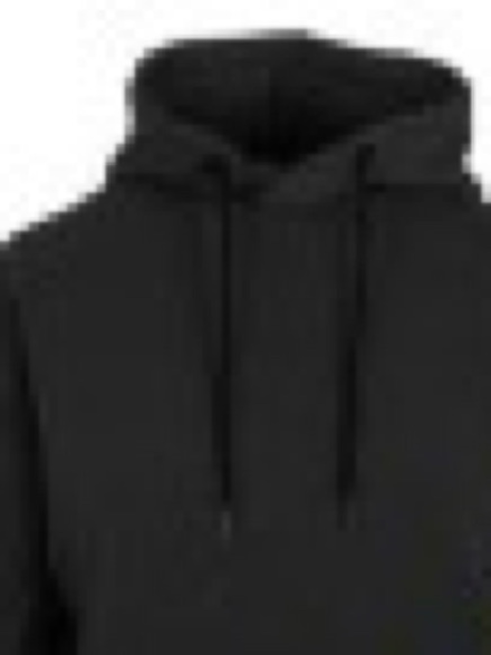 Women's Black Heavyweight Loose Fit Fleece Lined Pullover Hoodie Set, 2 Piece